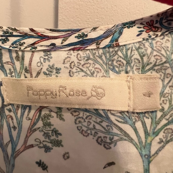 Poppy Rose Blue Trees Dress - Picture 7 of 7